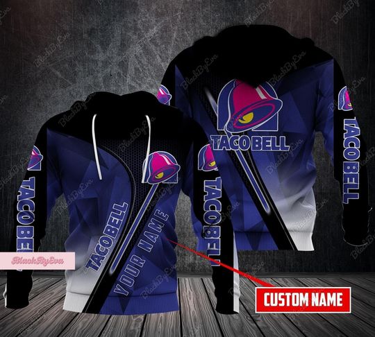 Taco Bell 3D Hoodie, Custom Taco Bell Hot Sauce Shirt, Taco Bell Cake Shirt, Fast Food 3D Hoodie, Taco Bell 3D Shirt, Halloween Hoodie