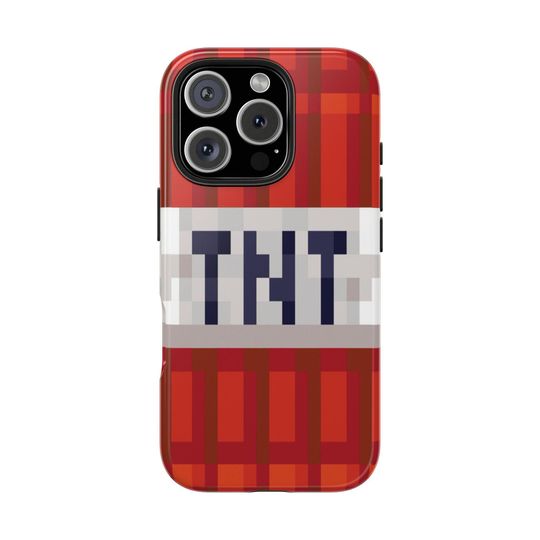TNT Block iPhone Tough Case Inspired by Minecraft