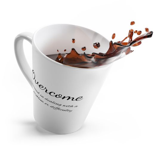 Overcome 12 oz Latte Mug