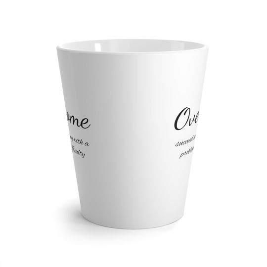 Overcome 12 oz Latte Mug