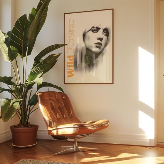 Billie Eilish Wildflower Poster - Premium Matte Vertical Poster for Home & Living