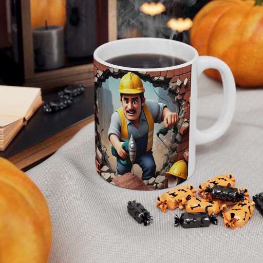 Labor Day Mug Wrap Design,  Worker Template Labour
