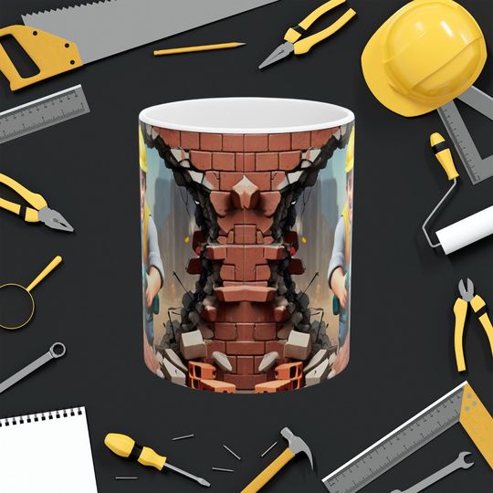 Labor Day Mug Wrap Design,  Worker Template Labour
