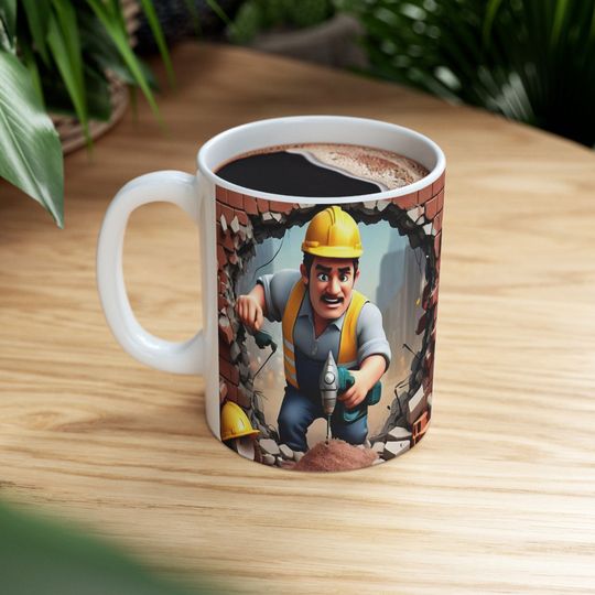 Labor Day Mug Wrap Design,  Worker Template Labour