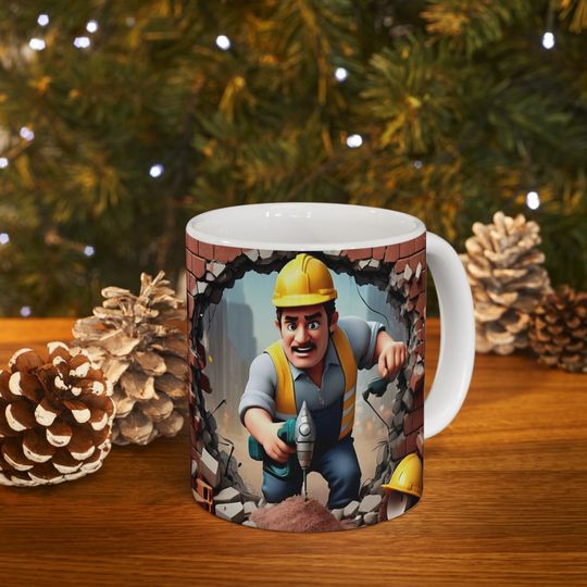 Labor Day Mug Wrap Design,  Worker Template Labour