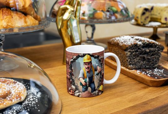 Labor Day Mug Wrap Design,  Worker Template Labour