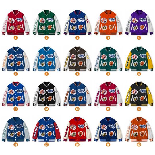 Personalized Varsity Baseball Jacket: Custom Name, Team, Number