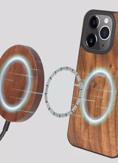 OTTOPRO Premium Cherry Wood Case -   Tempered Glass