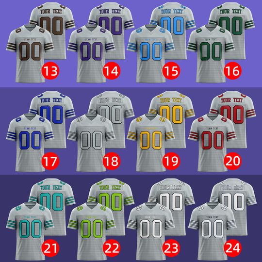 Custom Grey Rugby Jersey with Triple Thin Stripes | Personalized Embroidery | Add Team Name, Number & Player Name | Subtle Style  Embroidery