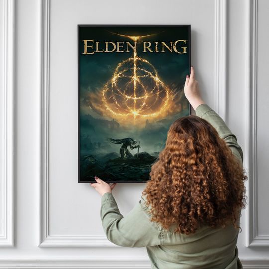 Elden Ring Poster |  Video game poster | Gaming Poster | Elden ring print | Malenia blade of Miquella | Game room decor