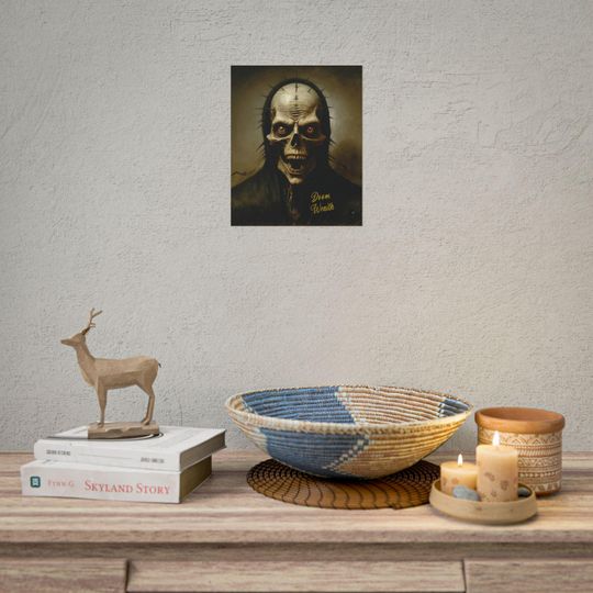 Horror Halloween Poster Print Dooom Wraith, Halloween Unique Home Decor