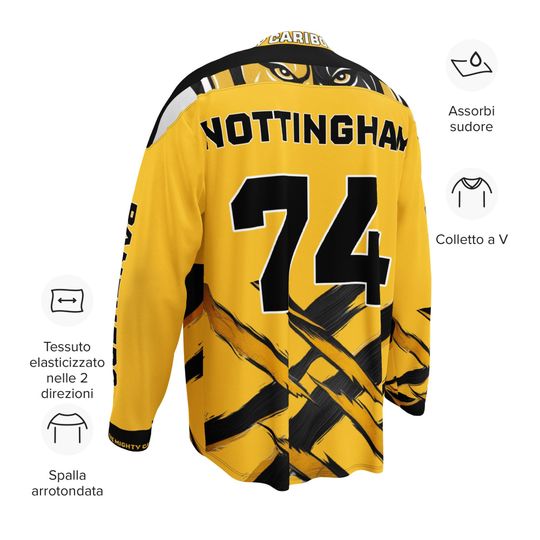 Nottingham Panthers EIHL Team, Fan Made, Ice Hockey Jersey