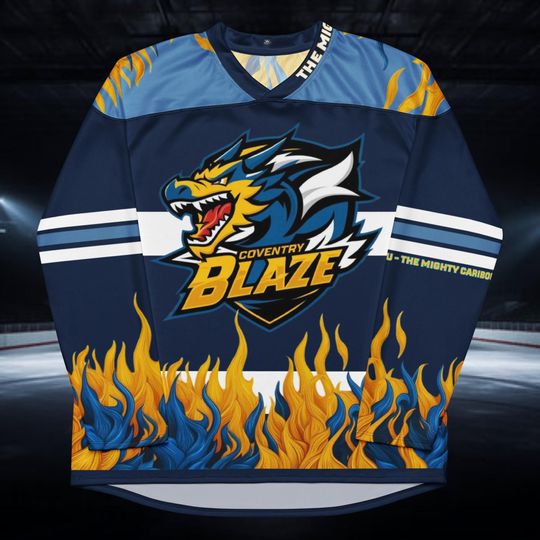 Coventry Blaze EIHL Team, Fan Made, Ice Hockey Jersey