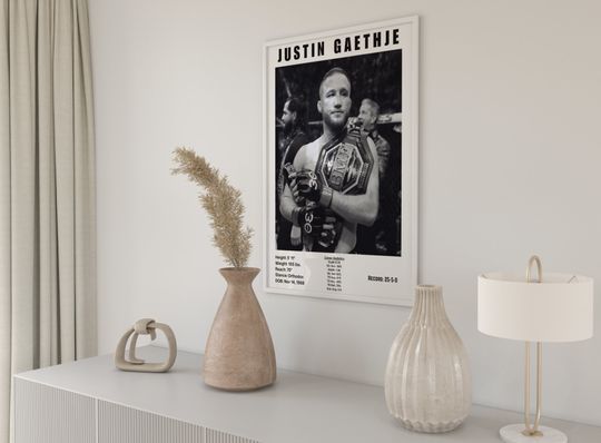 Justin Gaethje Poster | Boxing Poster