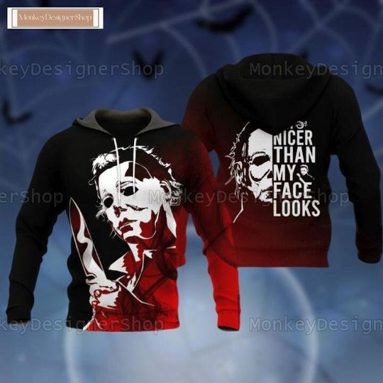 Michael Myers Halloween Combo Hoodie & Sweatpants, Horror Characters Shirt Pants, Movie Killers Streetwear Joggers