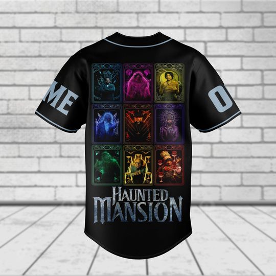 Halloween Disney Baseball Jersey, Haunted Mansion Jersey
