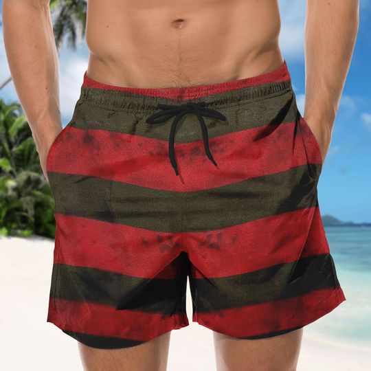 Halloween Freddy Krueger Button Shirt, Horror Characters Short, Halloween Cosplay T-Shirt, Nightmare on Elm Street Shirt, Horror Shorts