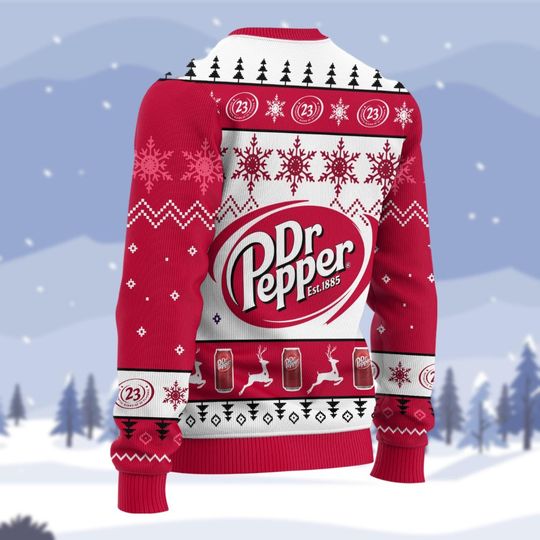 Dr Pepper Sweater, Soda Lovers Xmas Sweater, Diet Dr Pepper Ugly Sweater, Soft Drink Lovers Christmas Sweater, I Love Dr Pepper Sweater