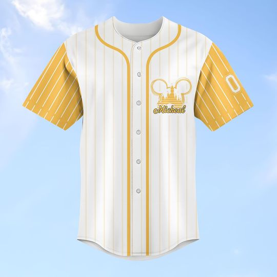 Personalized Winnie The Pooh Baseball Jersey, Custom Disney Shirt