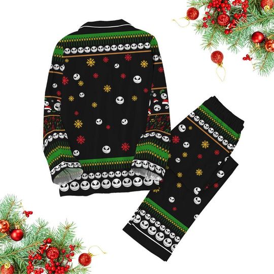 Jack Skellington Santa Pajamas Set, Nightmare Before Christmas Pyjamas