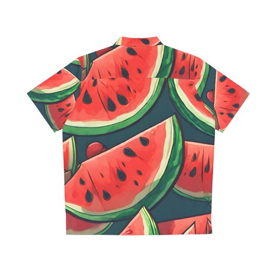 Men's Hawaiian Shirt - Watermelon Design