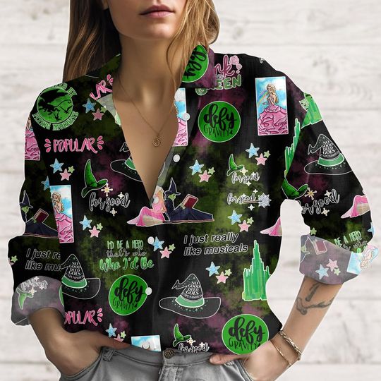 Wicked Blouse Shirt, Defy Gravity Women Shirt, Wicked Changed For Good Shirt, Wicked Movie Fan Shirt, Gift For Her