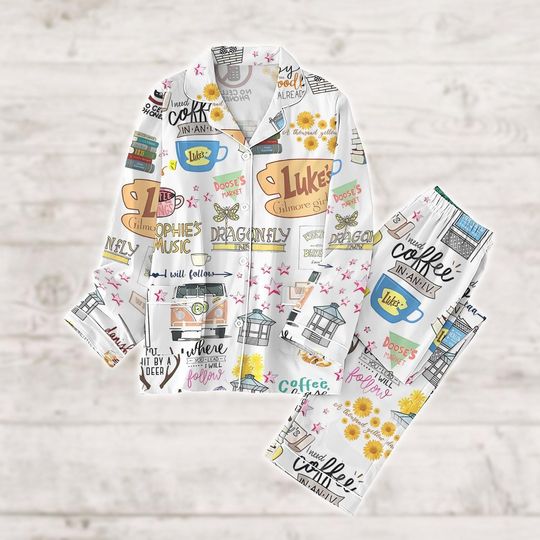 Fall Pajamas Set, Autumn Season Women Pajamas, Autumn Season Pajamas Set, Holiday Pajamas, Gift For Her