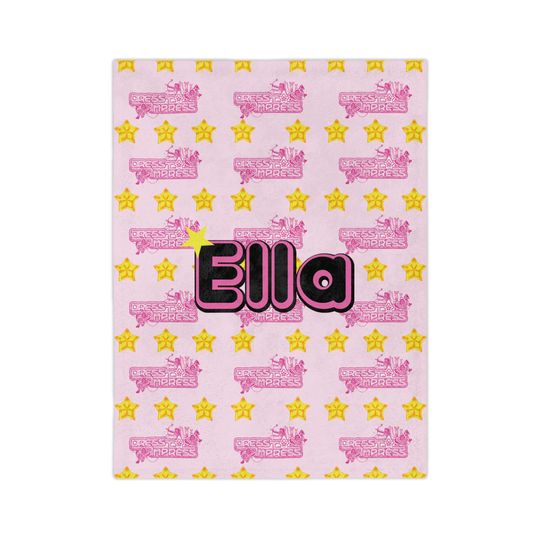 Dress to Impress Roblox Plush Fleece Blanket