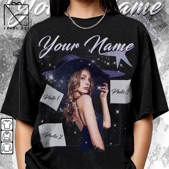 Custom Your Photos Own Bootleg Idea Amare Box 90s Shirt, Insert Your Design