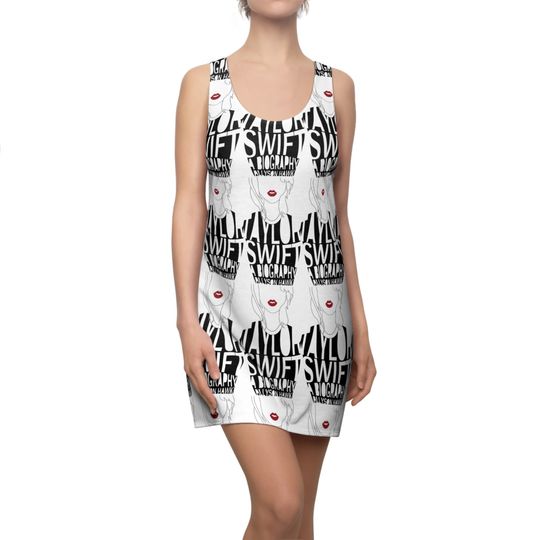 Taylor's Red Lip Silhouette Women's Racerback Dress