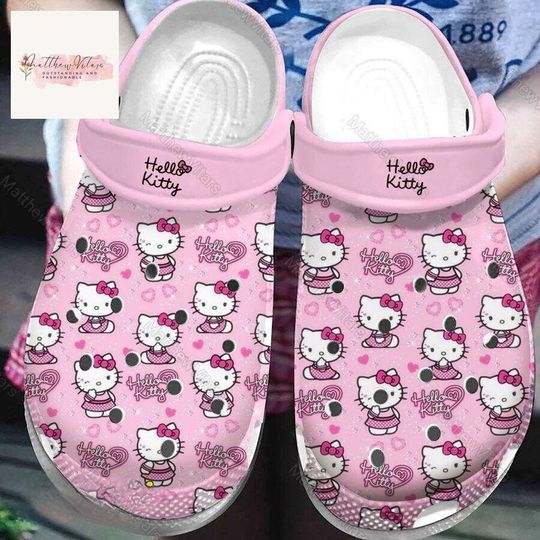 Hello Kitty Clogs, Cute Kitty Shoes, Hello Kitty Summer Shoes, Hello Kitty Sandals, Adult Shoes, Birthday Gift For Her