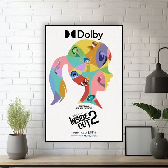 Inside Out 2 Movie PosterRoom DecorHome DecorFor Him/HerBedroom PosterArt Poster for Gift