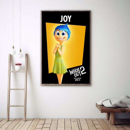 Inside Out 2 Movie Poster, Disney Inside Out 2 Poster, Home Decor