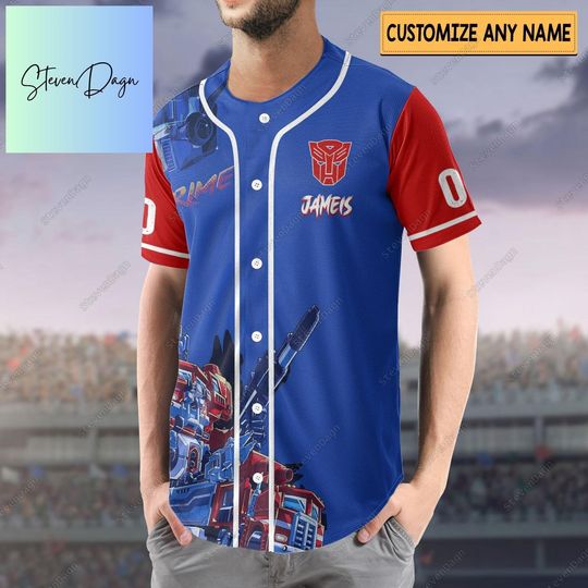 Personalized Transformers Optimus Prime Baseball Jersey, Optimus Prime Shirt