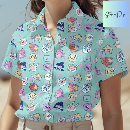 Adventure Time Button Shirt, Adventure Time Shorts, Adventure Time Shirt