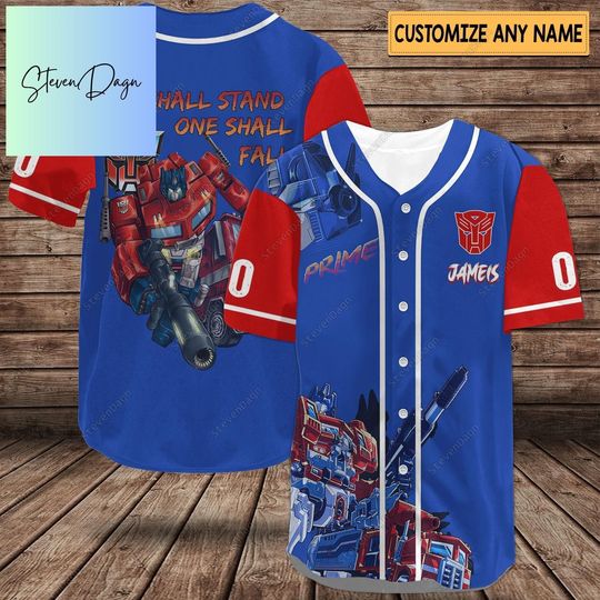 Personalized Transformers Optimus Prime Baseball Jersey, Optimus Prime Shirt