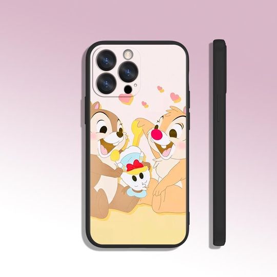 Chip and Dale Cool Cartoon Art Phone Case for iPhone 8 11 12 13 14 15 XS XR Plus Pro Max