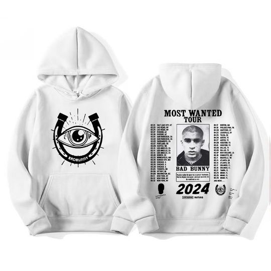 Bad Bunny The Most Wanted 2024 Tour Hoodies