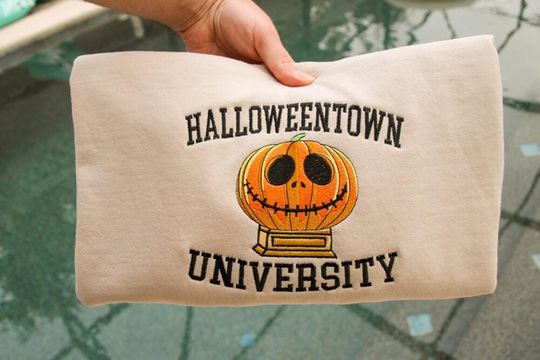 Halloweentown University Embroidered Sweater