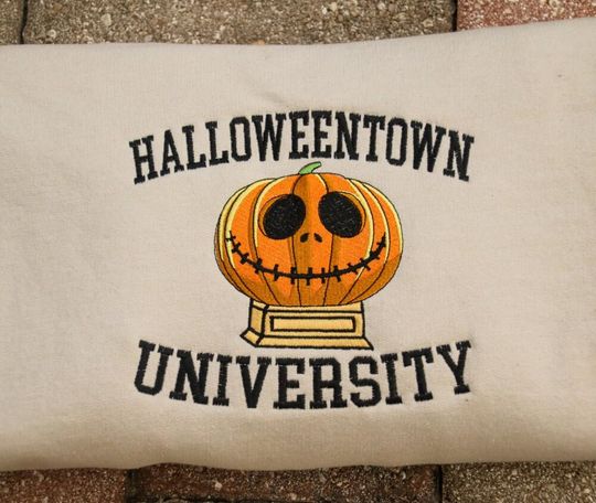 Halloweentown University Embroidered Sweater