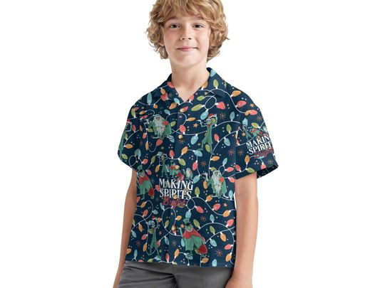 Christmas Lights Disney Hawaiian Shirt, Haunted Mansion Shirt