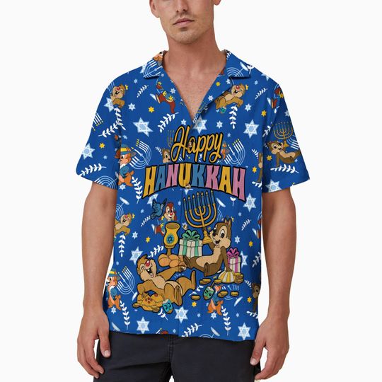 Disney Chip n Dale Happy Hanukkah 2024 Hawaiian