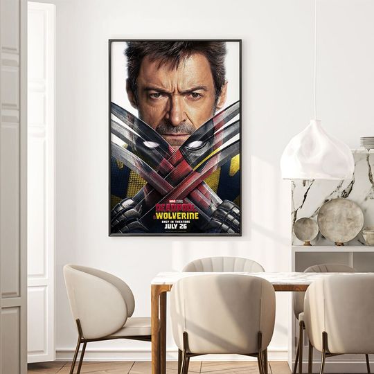 Deadpool & Wolverine Movie Poster Canvas Wall Art