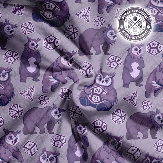 Owlbear Dice Hoodie: Funny Dungeon Master Fantasy Game