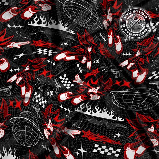 Shadow the Hedgehog Fleece Blanket - Video Game Gift