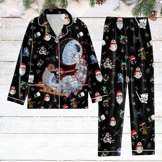 Disney Star Wars Christmas Pajamas, Space Ship Battle Pajamas Set