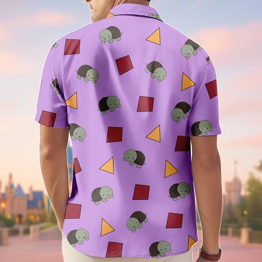 Zoey's Turtle Print Button Shirt Shorts, Kpop Demon Hunters Button Shirt, Kpop Movie Fan Hawaiian Shorts, Kpop Demon Hunters Zoey Shirt