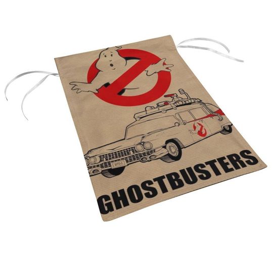 Ghostbusters Halloween Garden Flag - Iconic Logo and Ecto-1