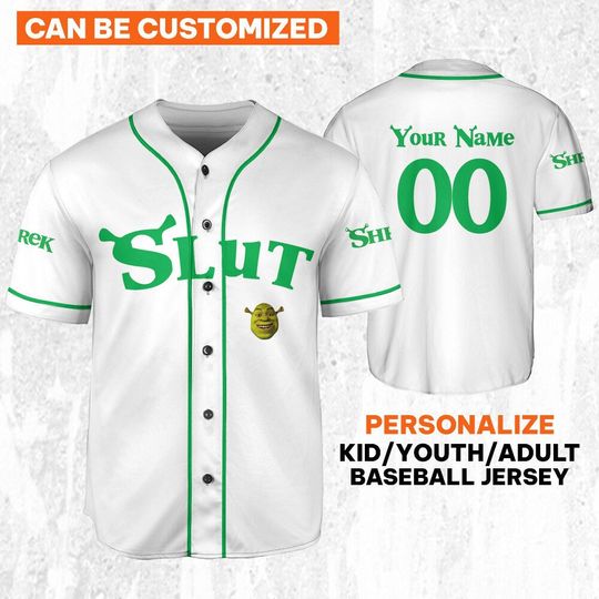 Personalize Shrek Slut White, Disney Fiona Princess Gift