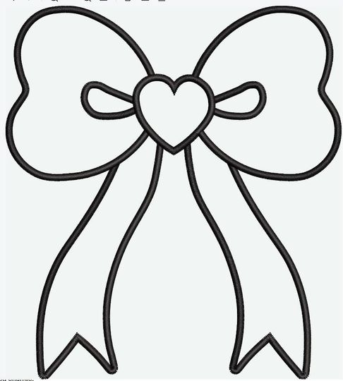 Side Bow Applique Sweatshirt Embroidery , Bow Christmas Embroidery